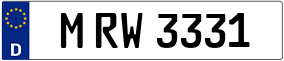 Trailer License Plate